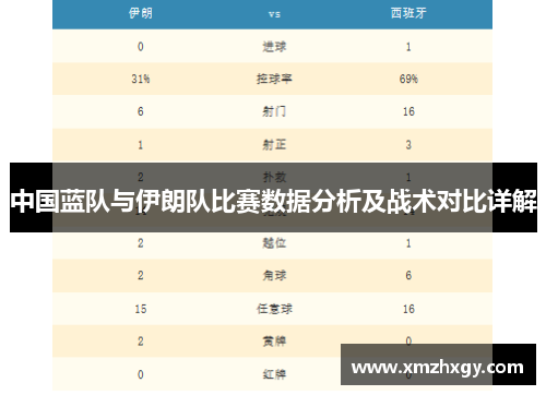 中国蓝队与伊朗队比赛数据分析及战术对比详解